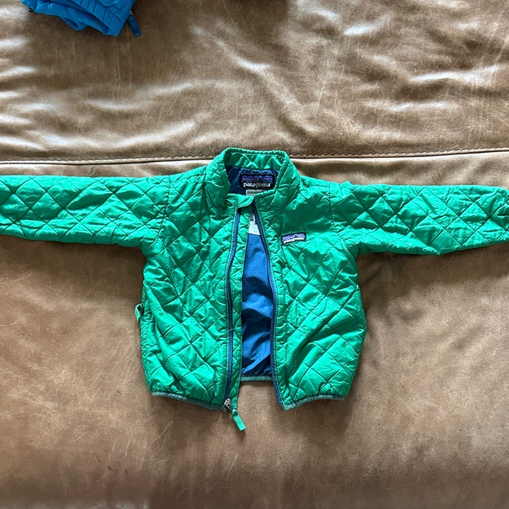 Patagonia Bright Green Quilted Jacket